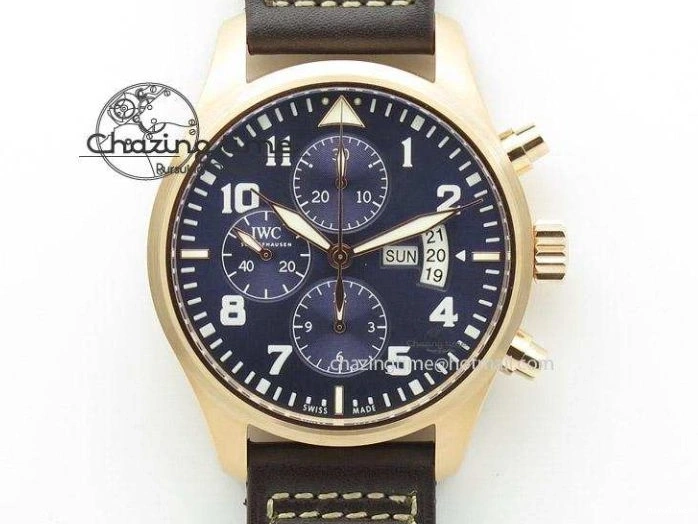 MIROTIME 0306 GoodFit Big Pilot Real PR IW500912 ZF Best Edition Black Dial On Black Leather Strap A 7287